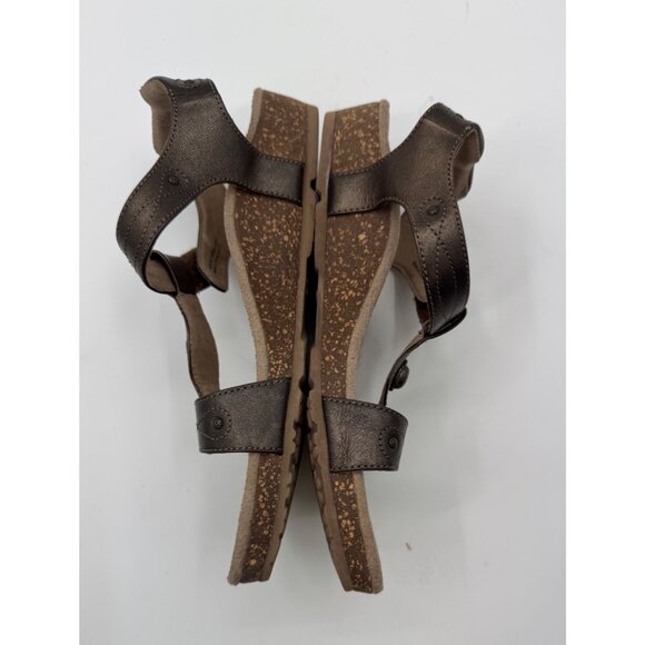 Aetrex Lori Bronze Size 8 Sandals With Adjustable Straps & Embellished Details - Picture 10 of 13